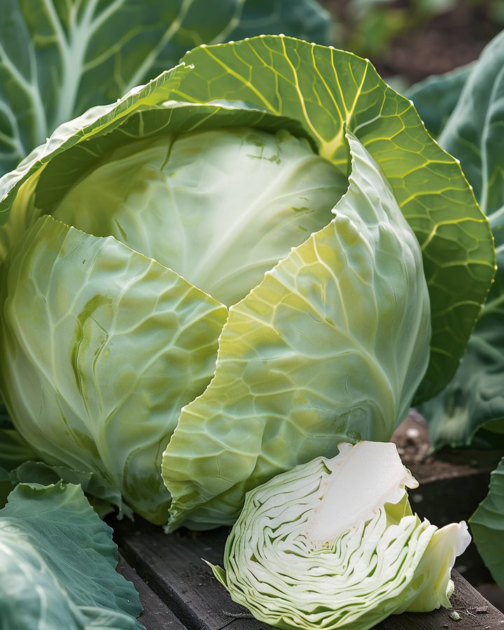 White Cabbage Express Seeds Brassica Oleracea Fast Growing Variety