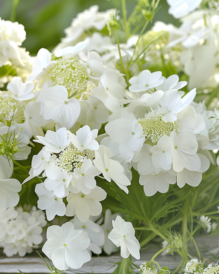 White Summer Flower Seeds Annual Mix For Outdoor Sowing