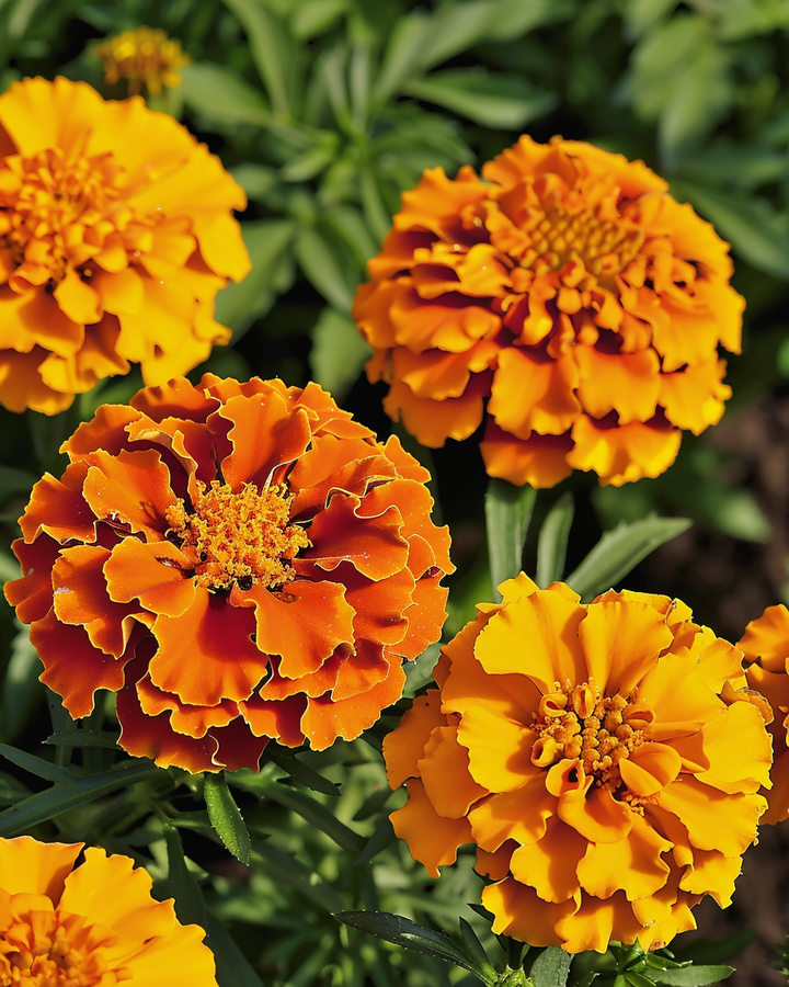 African Marigold Bolero Seeds Tagetes Patula Nana Low Compact