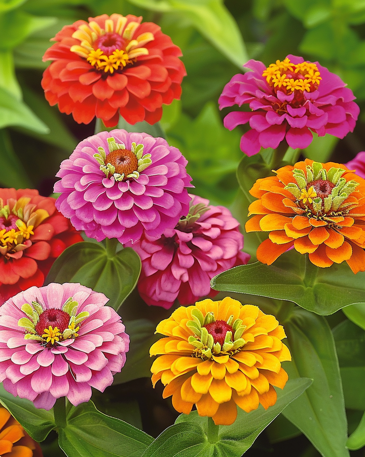 Zinnia Lilliput Seeds Zinnia Elegans Mixed Colors Annual Blooms
