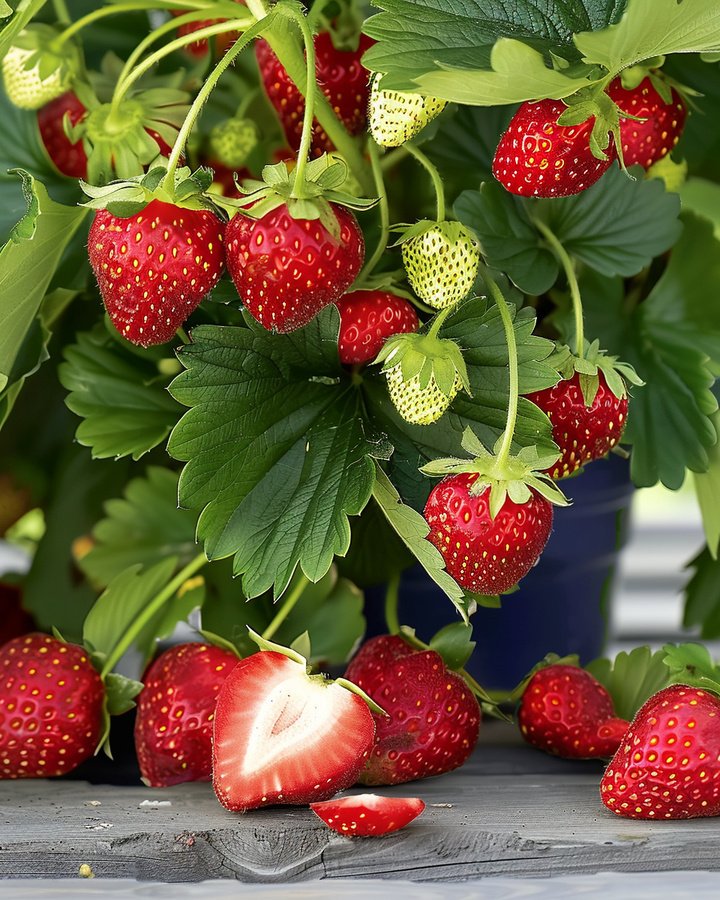 Everbearing Strawberry Ruby Ann F1 Seeds Fragaria X Ananassa