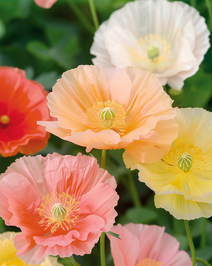 Icelandic Poppy Seeds Papaver Nudicaule Excelsior Mixed Colors