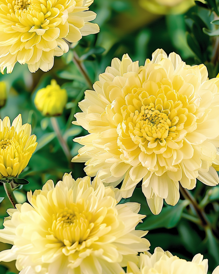 Summer Aster Princess Seeds Callistephus Chinensis Golden Yellow