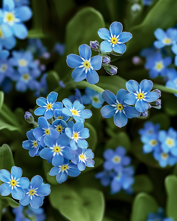 Forget-me-not Seeds Myosotis Alpestris Blue Ball Flowers