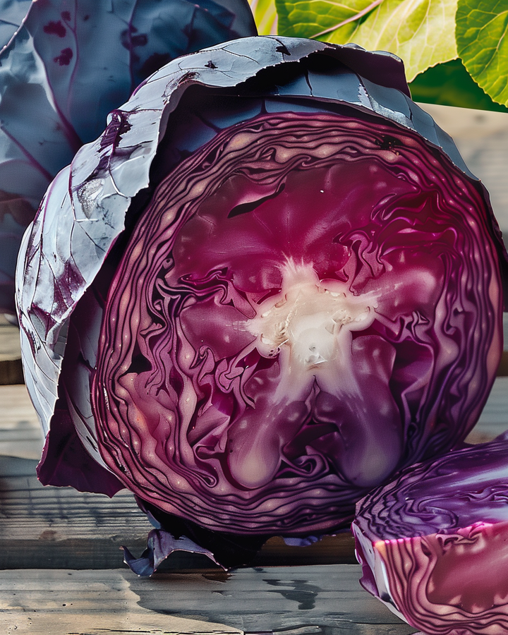 Red Cabbage Seeds Brassica Oleracea Redhead Early Deep Red Heads