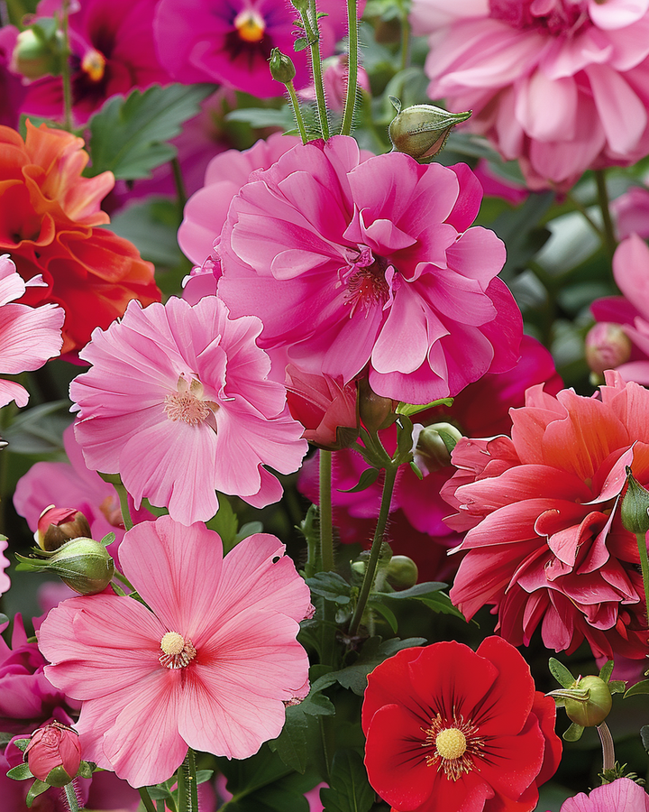 Summer Flower Seeds Summerflowers Rose And Red Shades Mix